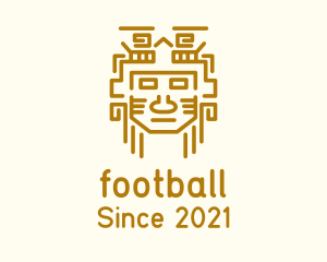 Tribe - Mayan Warrior Mask logo design
