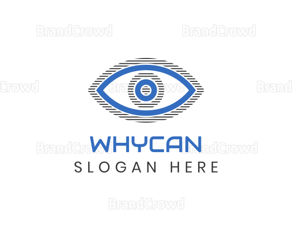 Abstract Stripe Eye Logo