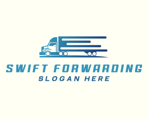 Logistics Truck Delivery logo design