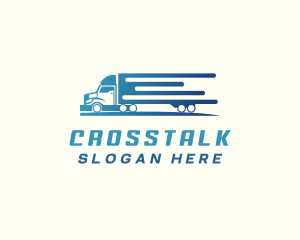 Dump Truck - Logistics Truck Delivery logo design