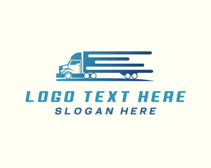 Courier - Logistics Truck Delivery logo design