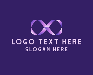 Elegant - Purple Gradient Ampersand logo design