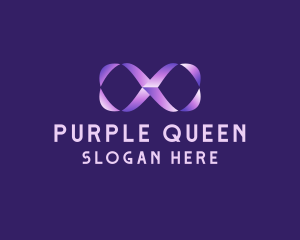 Purple Gradient Ampersand logo design