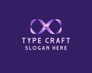 Purple Gradient Ampersand logo design