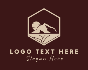 Tourist Spot - Travel Mountain Trek logo design