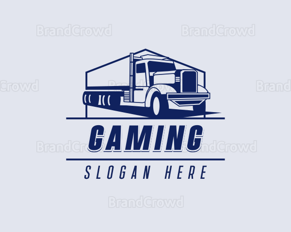 Cargo Trucking Transportation Logo
