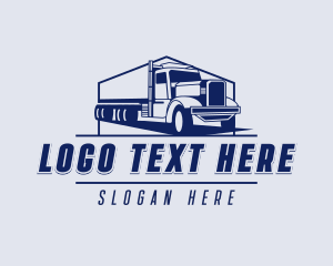 Cargo Trucking Transportation Logo