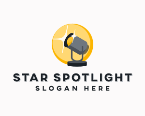 Spotlight Lighting Fixture logo design