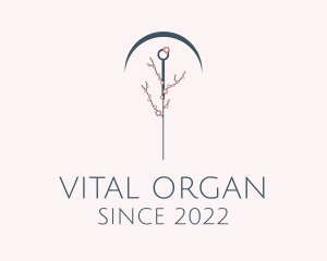 Organic Sakura Acupuncture Therapy  logo design