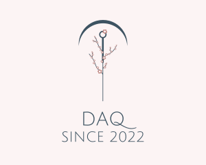 Needle - Organic Sakura Acupuncture Therapy logo design