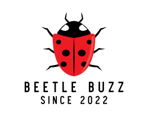 Beetle - Red Ladybug Insect logo design