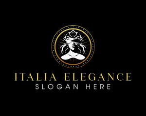 Woman Elegant Goddess logo design