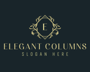 Elegant Ornamental Floral  logo design