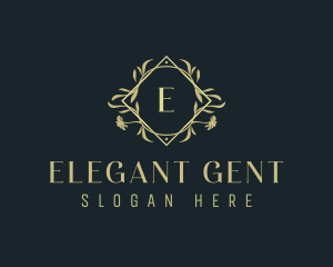 Elegant Ornamental Floral  logo design