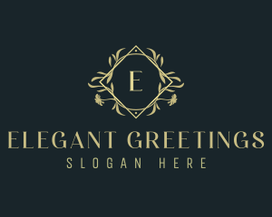 Elegant Ornamental Floral  logo design