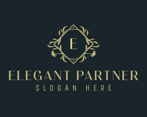 Elegant Ornamental Floral  logo design