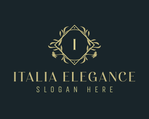 Elegant Ornamental Floral  logo design