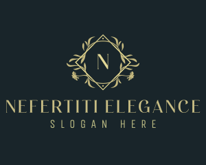 Elegant Ornamental Floral  logo design