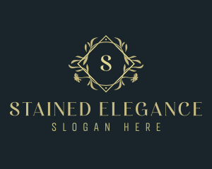 Elegant Ornamental Floral  logo design