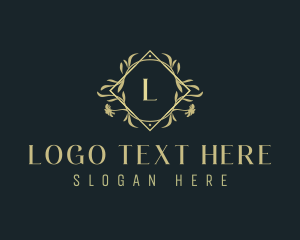 Elegant Ornamental Floral  Logo