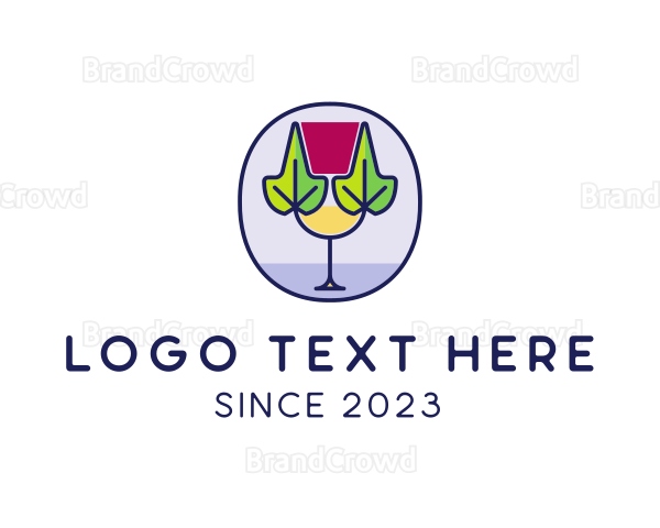 Organic Wine Glass Logo