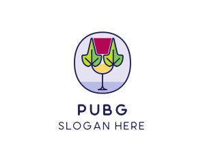 Organic Wine Glass  Logo