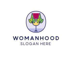 Organic Wine Glass  Logo