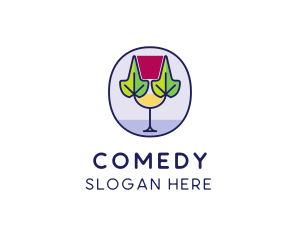 Organic Wine Glass  Logo