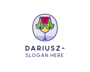 Organic Wine Glass  Logo