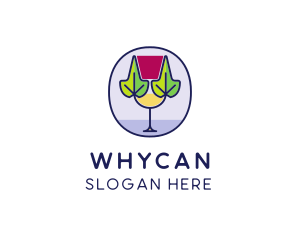 Organic Wine Glass  Logo