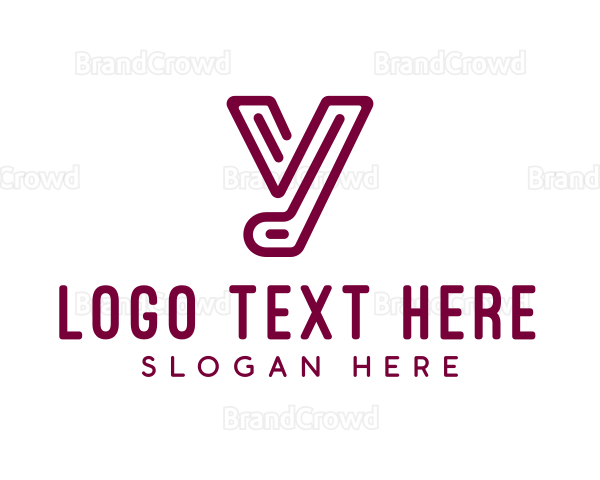 Creative Maze Letter Y Logo
