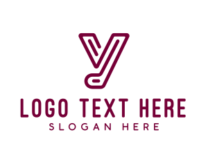 Letter - Creative Maze Letter Y logo design