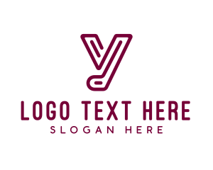 Letter Y - Creative Maze Letter Y logo design
