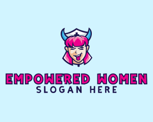 Crazy Nurse Woman logo design