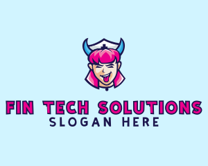 Crazy Nurse Woman logo design