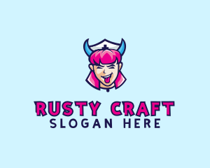 Crazy Nurse Woman logo design