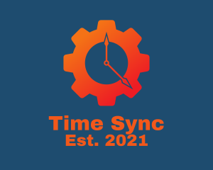 Mechanic Gear Time logo design