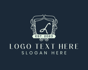 Elegant - Ornate Shield Banner logo design