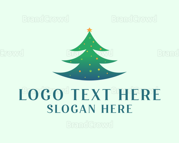 Holiday Christmas Tree Logo