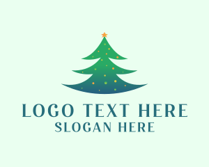 Natural - Holiday Christmas Tree logo design