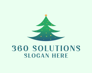 Holiday Christmas Tree logo design