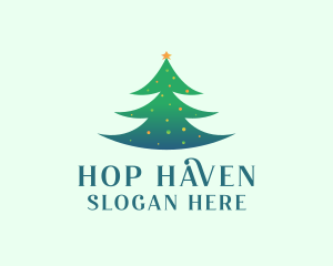 Holiday Christmas Tree logo design