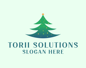 Holiday Christmas Tree logo design