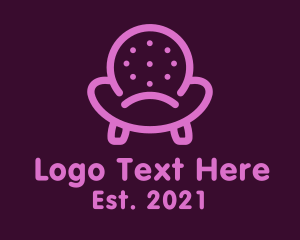 Seat - Cushion Couch Armchair logo design