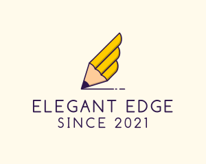 Class - Winged Writing Pencil logo design