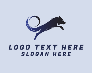 Tire - Blue Wolf Tire logo design