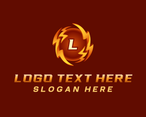 Electrician - Lightning Thunder Charge logo design