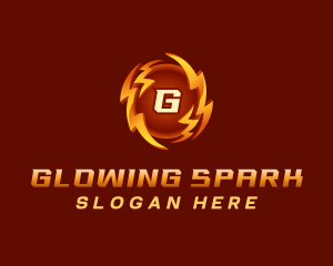 Lightning Thunder Charge logo design