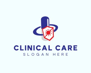 Pharmacy Medicine Pill logo design