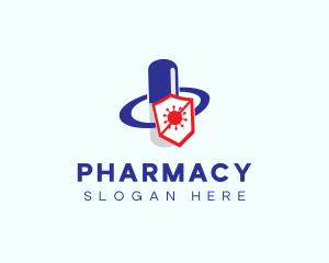Pharmacy Medicine Pill logo design
